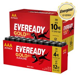 EVR 알카라인 건전지 20입 (AA/AAA) 택 1