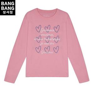 HC04 봄여성하트레터링 라운드긴팔면티셔츠 NTL227