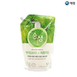 ksr 순샘 베이킹소다 피톤치드 주방세제 1.2L 리필 1EA 대용량주방세제 1종주방세제 천연주방세