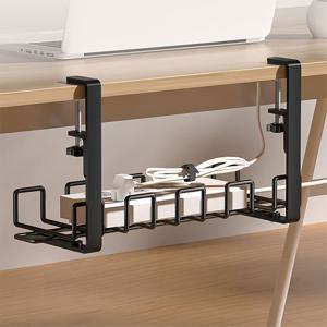 데스크PC 멀티탭 콘센트 선정리 무타공 철제선반 중형 책상거치 책상미니서랍 미니선반 거치행거