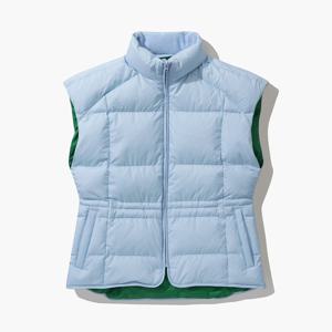 르꼬끄골프 여성 드롭숄더 풀집업 다운 베스트 (GO422LDJO2)