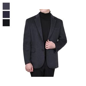 남자 겨울 고급 울 핸드메이드 정장 콤비자켓 LV-COW-23-진회색