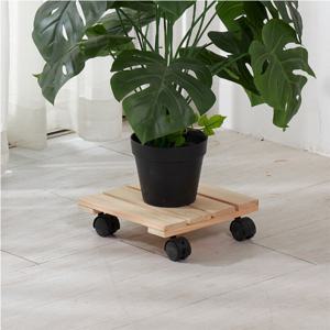 코시나 편백나무 이동식 화분받침대 사각 26cm