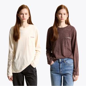 [정상가: 99,000] 타미진스 가먼트다이 스크립트 롱 슬리브 2종 택1 (T32F7TTO46TWT1)