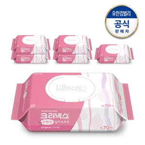 크리넥스 수앤수 실키소프트 오리지널 캡 70매×6팩