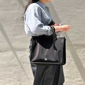 헤지스 액세서리 [[25FW]] HJBA5FE21BK [생활방수][완판재입고] 아이코닉 블랙 나일론 토트백