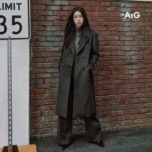 더엣지 25FW 울 캐시 블렌디드 롱코트