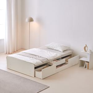 온결 황토볼 온열 무헤드 2단 4서랍 아쿠아텍스 수납 흙침대 SS DF926970