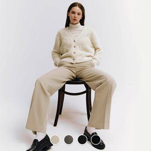 414917 여 브러시드 스트레이트 슬렉스