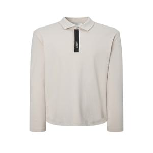 헤지스 골프 남성 [[24FW]] WPTS4C601I2 [스테디셀러]라인&레터 긴팔 폴로티셔츠 (BEIGE)