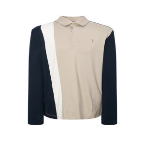 헤지스 골프 남성 [[24FW]] WPTS4C922I2 [스테디셀러]리니어 블럭 긴팔 폴로티셔츠 (BEIGE)