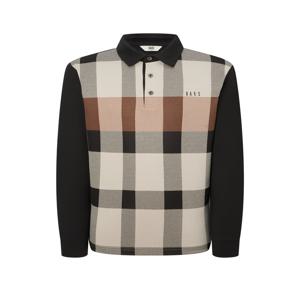 골프 남성 WGTS4D102BK [스테디셀러]체크 스트레치 긴팔 폴로티셔츠 (BLACK)