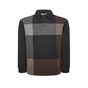 골프 남성 [[24FW]] WGTS4D105CG [스테디셀러]빅 체크 코튼 긴팔 폴로티셔츠 (CHARCOAL GRAY)