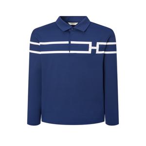 헤지스 골프 남성 [[24FW]] WPTS4C691B3 [스테디셀러]H로고 블럭 긴팔 폴로티셔츠 (BLUE)