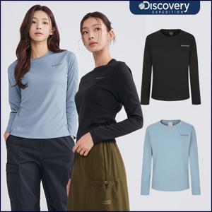 디스커버리 25FW가을신상 여성 에어 퀵드라이 레귤러핏 긴팔티 DWRL36054