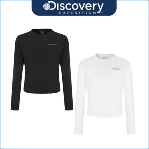 디스커버리 25년 가을신상 여성 델타픽 세미크롭 슬림핏 긴팔티 DWRL42054