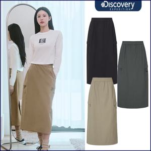 디스커버리 25년가을신상 여성 고윤정 일자핏 파라슈트 스커트 DWSK42054