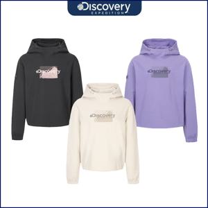 디스커버리 25년 가을신상 여성 세미오버핏 그래픽 후드티 DWHD42054