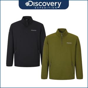 디스커버리 25FW가을신상 남성 그리드 반집업 티셔츠 DMZT31054