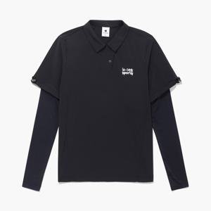 여성 반팔 우븐 레이어드 냉감 긴팔 티셔츠