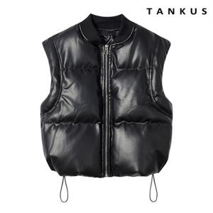 정상가:119,000 | 페이크레더 퀼트 집업 패딩베스트 (TW4VT019L0)