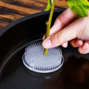 투명 꽃 침봉 꽃꽂이 수반 이케바나 장식 화훼장식기능사 재료 꽃병 화병