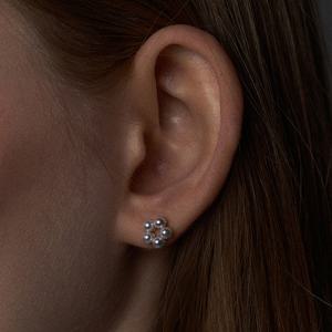 [안소희, 김아영, 수지, 조혜주, 남보라, 김가은, 조유리 착용] cute flower pearl earring