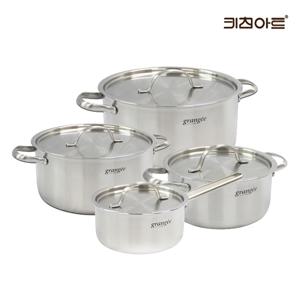 그랑제 인덕션 통3중 304스텐 냄비세트 4종A 편16+양18+양20+양24