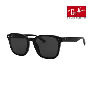 RB4392D 601 87 66 공식수입 스퀘어 뿔테 플랫바 아시안핏 레이벤 선글라스