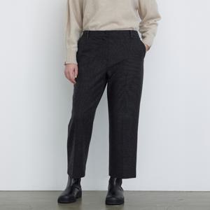 닥스 여성 [[24FW]] DLPA4DE93G3 [배기핏] 그레이 멜란지 스트레치 뒷밴딩 팬츠