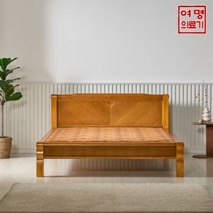 여명 확장형 황토볼 흙침대 퀸 Q 빗살 원목침대