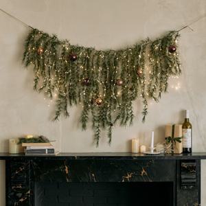 크리스마스 가랜드 트리 행잉플랜트 전구 오너먼트 풀세트 세인트 2size