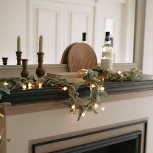 크리스마스 가랜드 트리 행잉플랜트 전구 오너먼트 풀세트 그린티 200cm