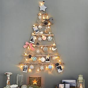 크리스마스 벽트리 나무트리 벽트리 꾸미기 전구 오너먼트 풀세트 스윗드림 M