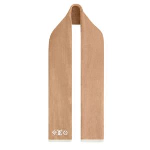 [명품] 루이비통 남성머플러 LV 헤드라인 스카프 카멜 브라운 M77927