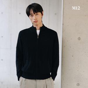 [온플][최초가79,900] M12 25SS 남성 케이블 니트집업 2종