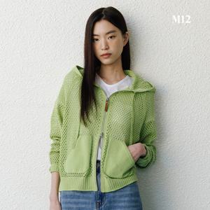 [온플/최초가69,900원]M12 25SS 여성 크로셰 후드집업 1종