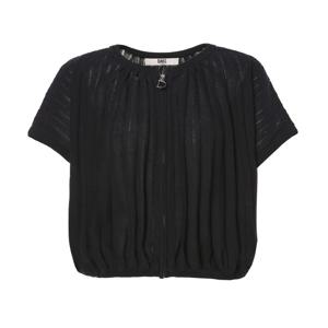 닥스 여성 DLSW5B401N3 [플리츠]네이비 스트라이프 면혼방 집업 니트