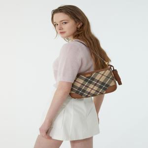 액세서리 여성 [[24FW]] WCBA4F771W2 [스테디셀러] 브라운 체크 가죽 숄더백