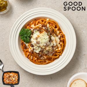 굿스푼 미트 치즈 라구소스 파스타 300g 4팩 세트 듀럼밀 이탈리아 스파게티