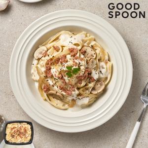 굿스푼 베이컨 크림 투움바 파스타 300g 4팩 세트 듀럼밀 스파게티 밀키트 까르보나라