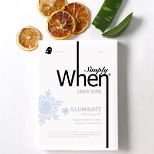 심플리웬 스노우송 피부톤업 Illuminate 시트마스크 12 매입