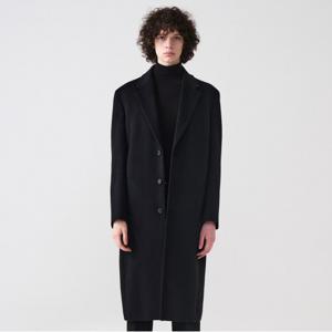 [STCO] 싱글 체스터 맥시 롱 코트 블랙 (OVER)-SCTUD71OSB