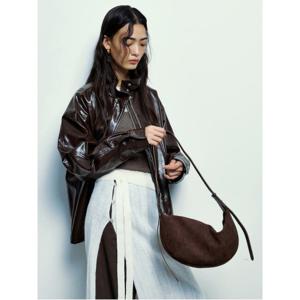 페이크 스웨이드 호보백  브라운 (1959D3WY3D)