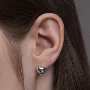 [전효성, 박혜원 착용]puffy heart one-touch earring