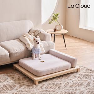 라클라우드 스퀘어 원목 펫 소파
