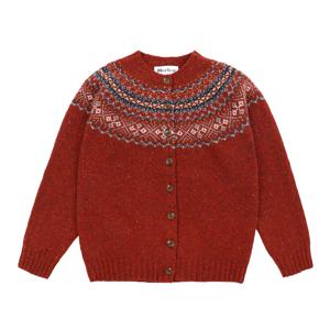 할리오브스코틀랜드 FAIRISLE YOKE 가디건 L49993HB HOY