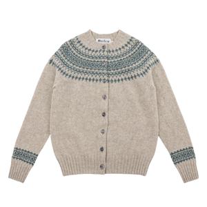 할리오브스코틀랜드 SINGLE COL YOKE 가디건 L31703HB