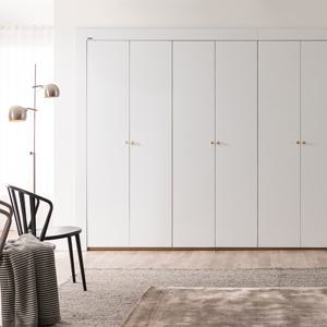 에넥스 레오 무광 화이트 붙박이장 실속형-240cm