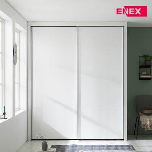 코튼 작은방 슬라이딩 붙박이장화이트무광/거울포함-1670~1800mm